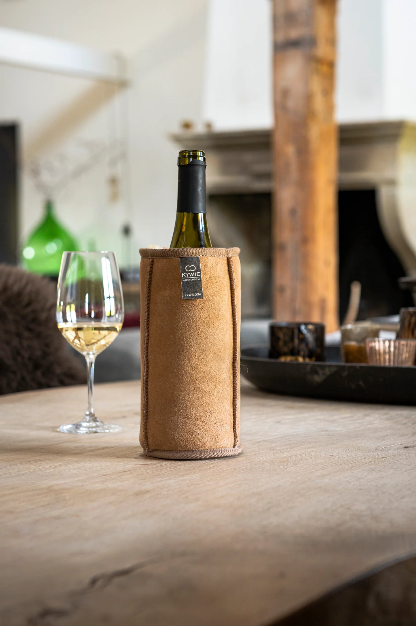 KYWIE WINE COOLER CAMEL SUEDE