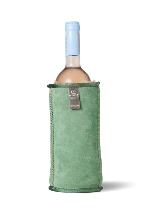 KYWIE WINE COOLER GREEN SUEDE