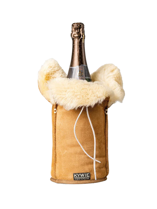 KYWIE CHAMPAGNE COOLER CAMEL SUEDE