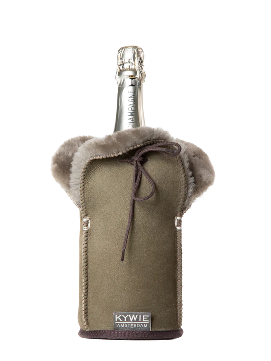 KYWIE CHAMPAGNE COOLER KHAKI SUEDE