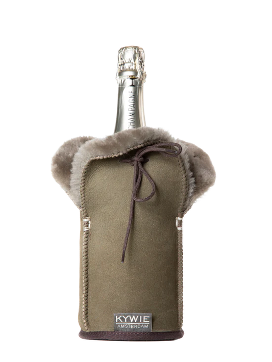 KYWIE CHAMPAGNE COOLER KHAKI SUEDE