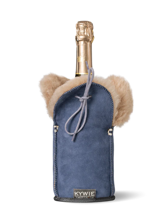 KYWIE CHAMPAGNE KOELER BLAUW SUEDE