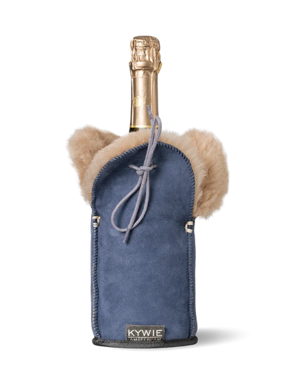 KYWIE CHAMPAGNE COOLER BLUE SUEDE