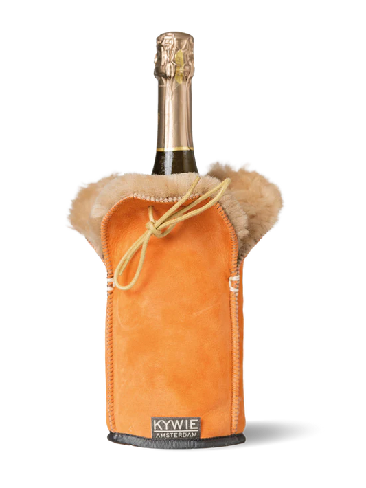 KYWIE CHAMPAGNE COOLER ORANGE SUEDE