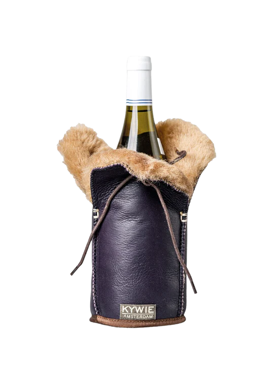 KYWIE CHAMPAGNE COOLER EGGPLANT LEATHER