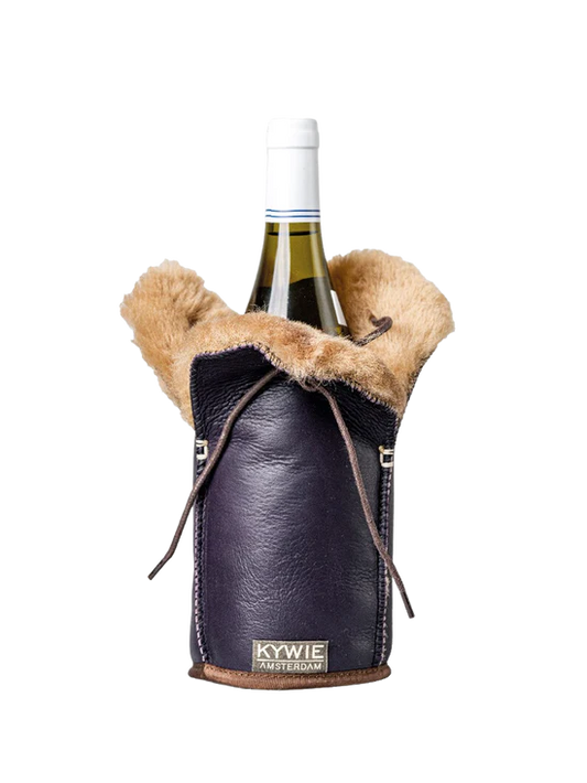 KYWIE CHAMPAGNE COOLER EGGPLANT LEATHER